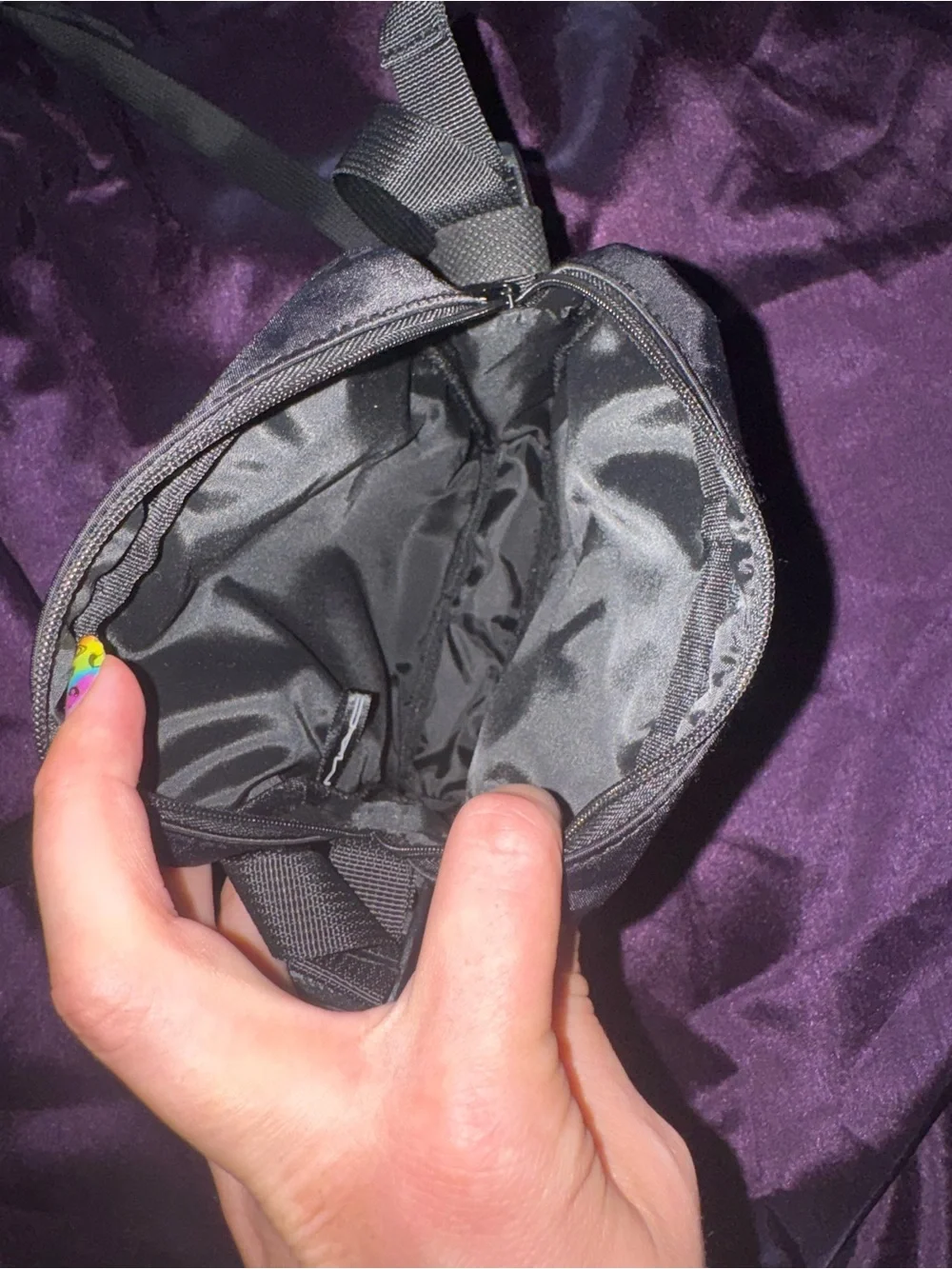 MAC Cosmetics Black Crossbody Cosmetic Pouch
